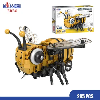 

ERBO 285pcs Technology Simulated Insect DIY Building Electric Blocks Technology Model Building Bricks Toys for Children Gifts