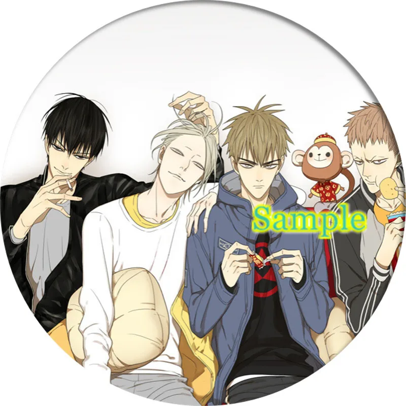 Anime 19 Days Cosplay Backpack Badges Old Xian Hetian Jia Brooch Pins Collection Breastpin for Bags Clothes