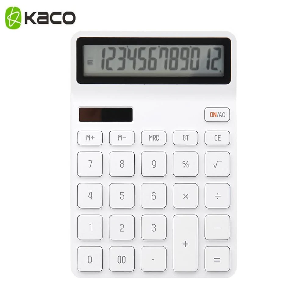 KACO LEMO Desktop Calculator Photoelectric Dual Dive 12 Number Display Intelligent Shutdown For School Office | Электроника