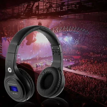 

Foldable Sports Wireless Headset LED FM Radio Headphone Support TF Card Wireless Headphones Blutooth Earphone Headset Headphone