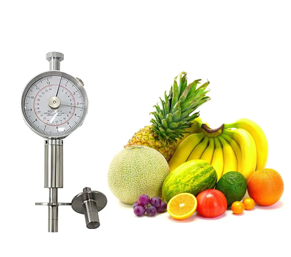 

Fruit Hardness Tester Penetrometer Sclerometer Hand Durometer With Pressure Head SR 8mm SR 11mm Range 0.5-12kg/cm 2 1-24kg/cm2