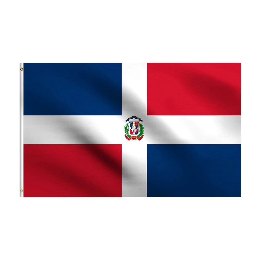 Dominikanische Republik - Fahne Dominikanische Republik gedruckt