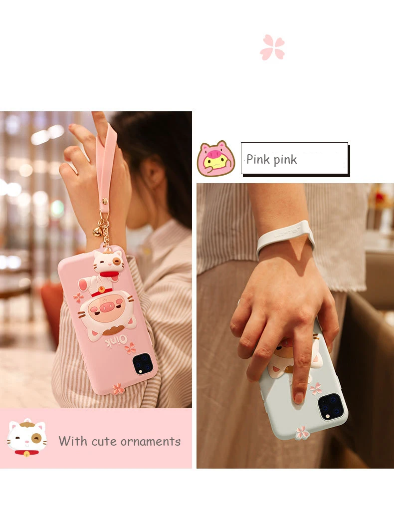 Чехол для телефона Piggy с мультяшным рисунком для iPhone 11, для iPhone 11 Pro Max, ударопрочный чехол, силиконовый милый чехол для iPhone 11 Pro