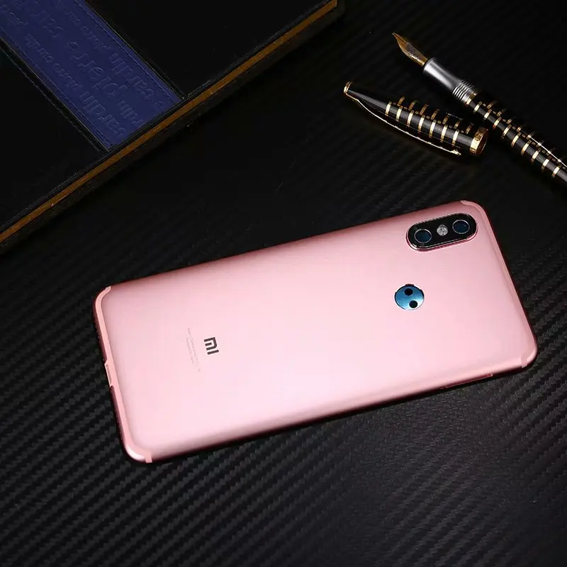 Mi A2 A 2 чехол на заднюю крышку для Xiaomi mi A2/mi 6X металлический задняя дверь ремонт батарея чехол+ кнопки камеры стекло