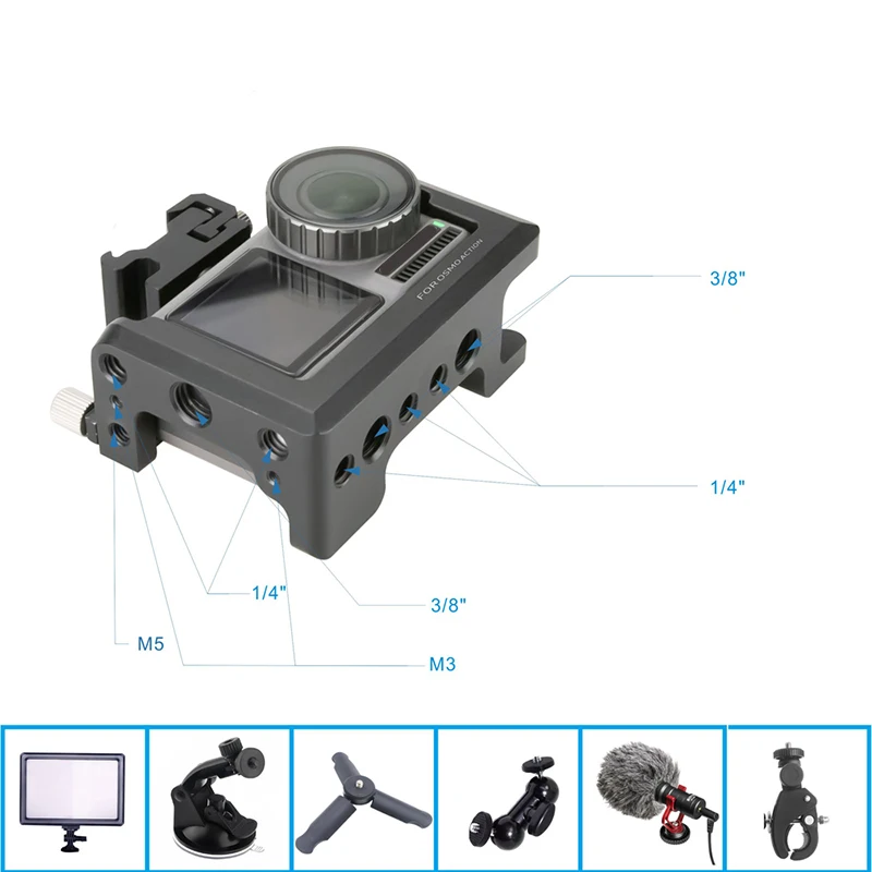Для DJI OSMO Action camera запасная рамка для защиты от столкновений черный чехол-удлинитель