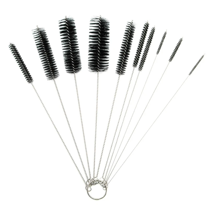

10Pc Household Bottle Tube Brushes Cleaning Brush Set Home Kitchen Clean Tool