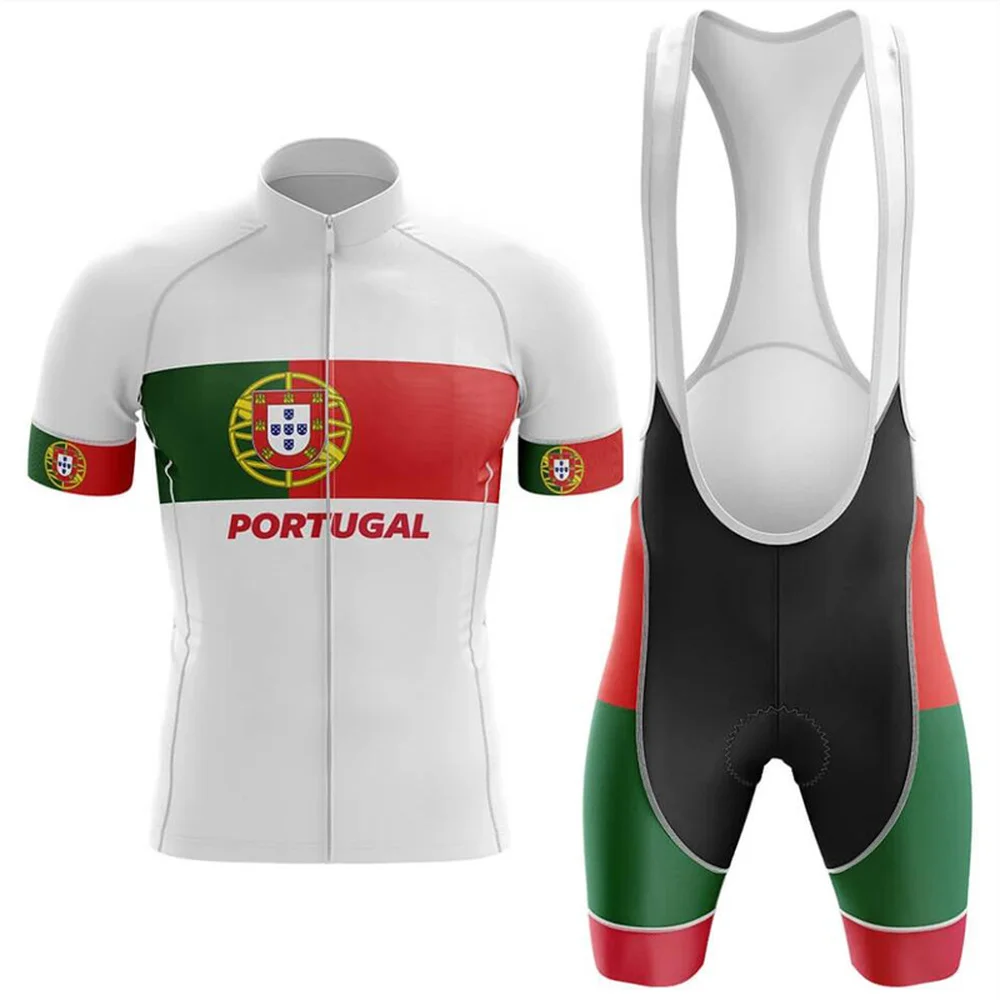 Portugal Cycling Jersey Set Summer Men Bicycle Shirt Suit MTB Roupa Ciclismo Outdoor Sports Wear