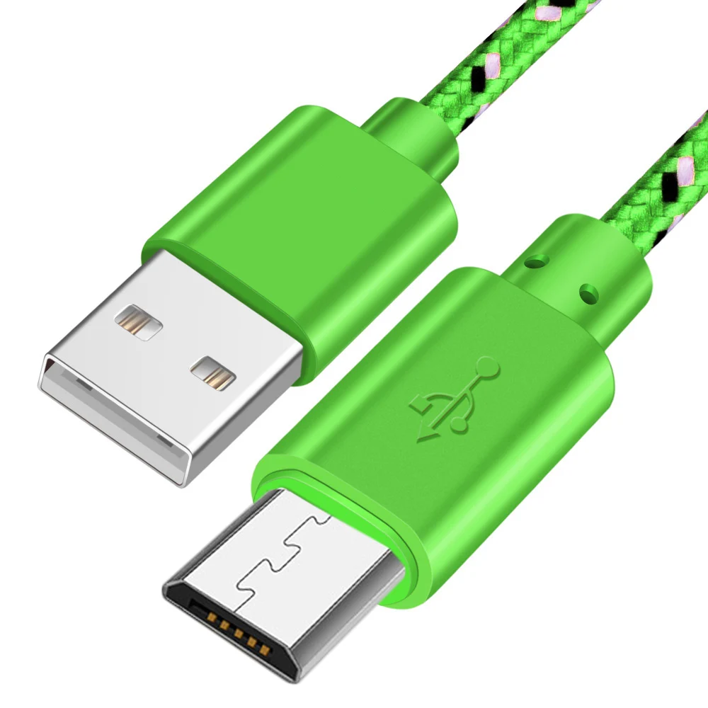 Olnylo нейлоновый Кабель Micro-USB в оплетке USB кабель для синхронизации данных для samsung htc huawei Xiaomi Tablet Android USB кабели для телефонов