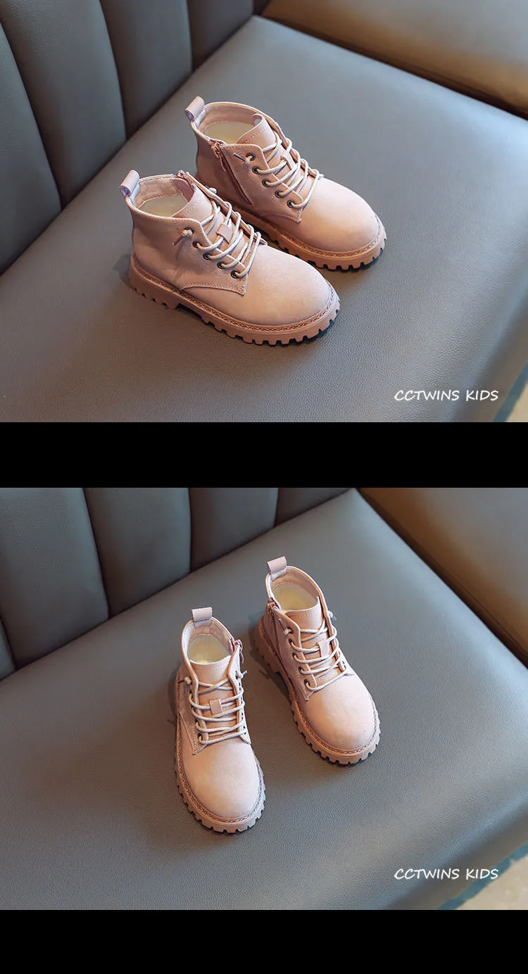CCTWINS/детская обувь; коллекция года; сезон осень; Модные ботильоны для маленьких мальчиков; модная детская кожаная обувь для девочек; Ботинки martin; MB035