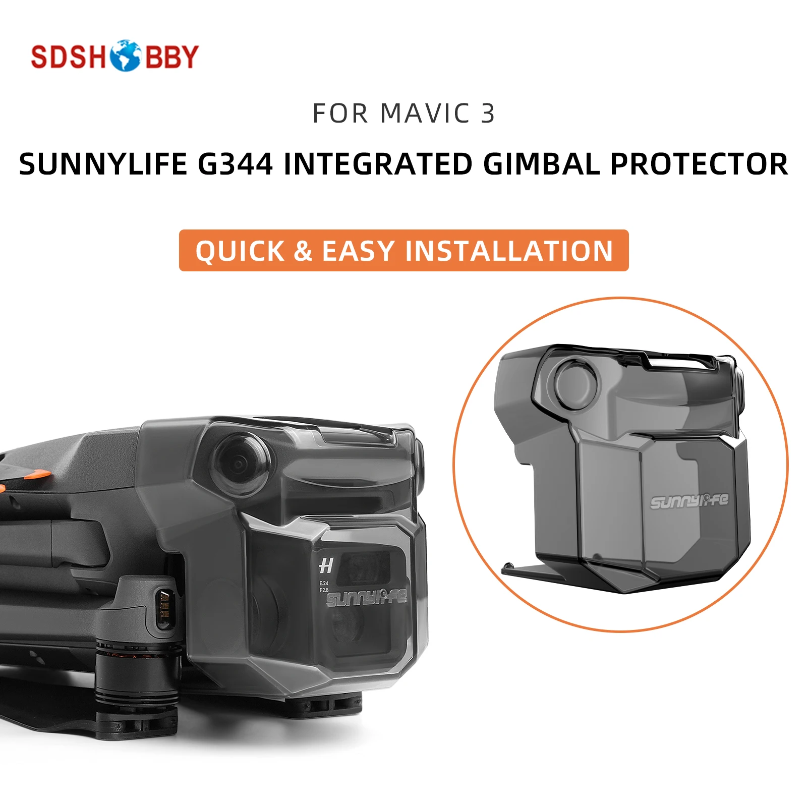 Sunnylife G344 интегрированная Защитная крышка шарнирного Подвеса крышка объектива защитная система видения для Mavic 3