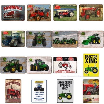 

Farm Tractor Plate Metal Tin Signs etro iron picture classical wall decoration for farm house bar cafe shop Iron Craft Paintings