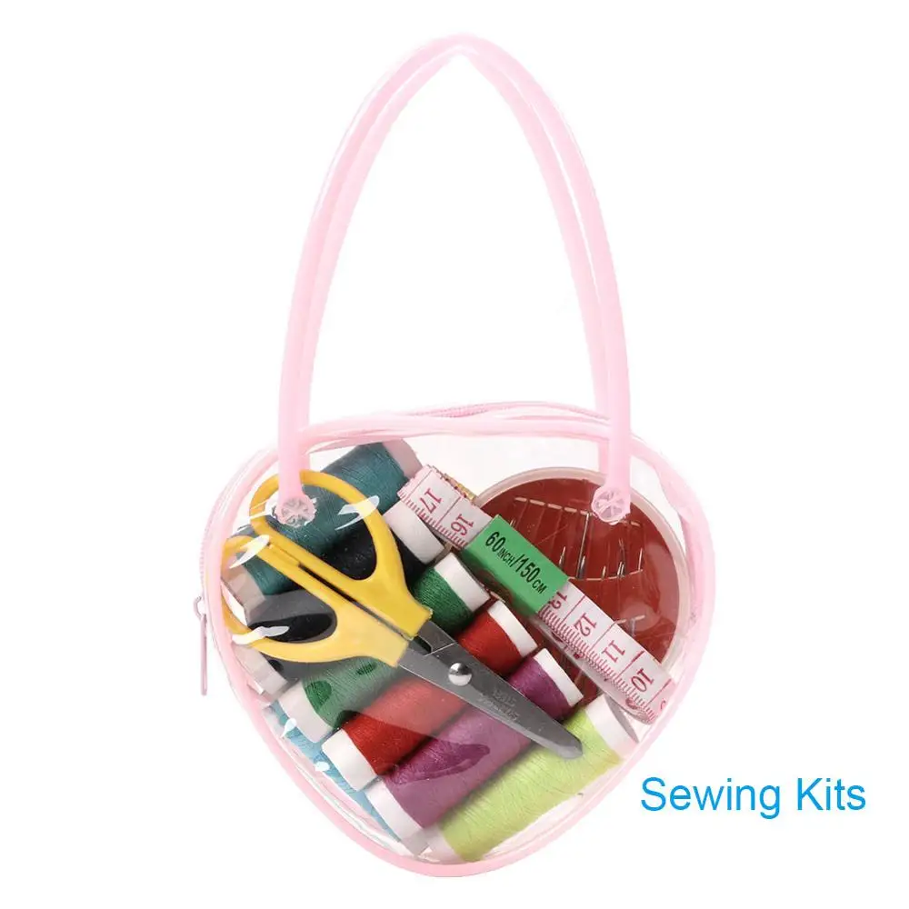 Sewing Kits Швейные Наборы DIY многофункциональная коробка для шитья Набор ручного инструмента лоскутное шитье нить для вышивки, швейная фурнитура 29/49/70/90/98/100 шт - Цвет: Sewing Kits