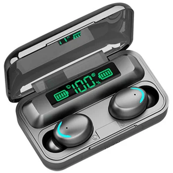 

1 Set Earphones Intelligent Mini Fingerprint Touch Sweat-proof Touch-screen Wireless Earphones for Sports Home Phone Computer