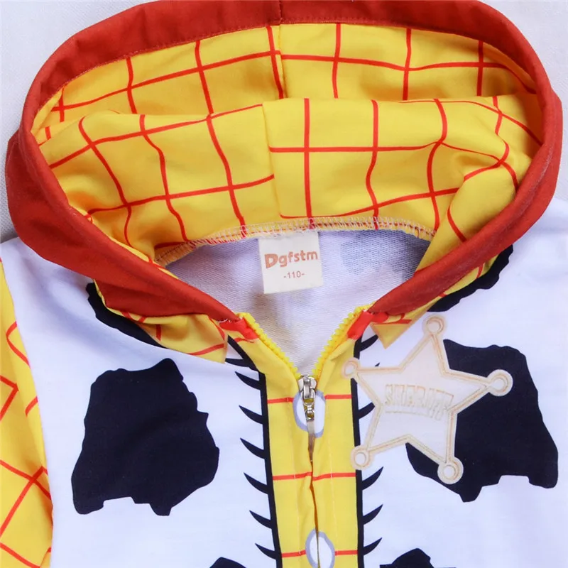 Детский костюм Базз Лайт толстовки косплей фильм История игрушек ковбой Вуди