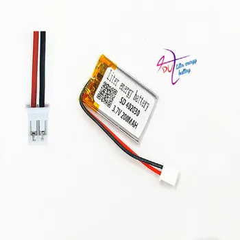 

JST PH 2.0mm 2p Lithium Polymer 402030 3.7V 200mAh LiPo Rechargeable Battery with For Mp3 Camera bluetooth GPS electronic part