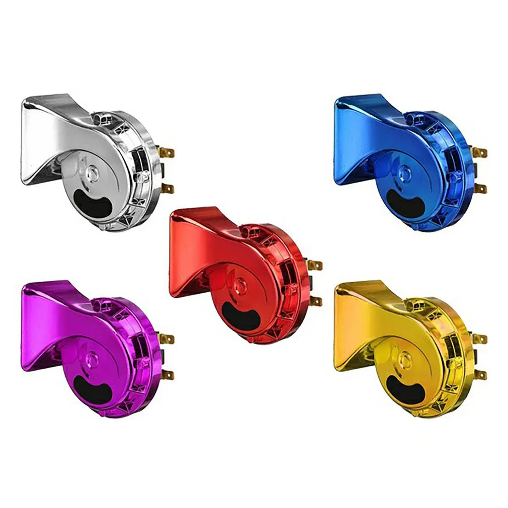 12V 1 Pair Electric Snail Horn Speeker Waterproof Universal Car Motorcycle Truck Boat 400DB Electric Loud Snail Air Horn Siren