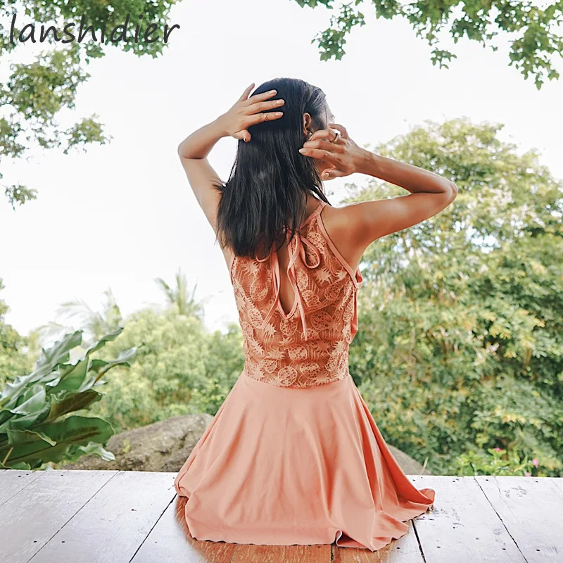 

South Korea Dress-Bathing Suit Women's New Style South Korea Hot Springs Slimming Belly Covering Small Bust Steel Ring Push up-H