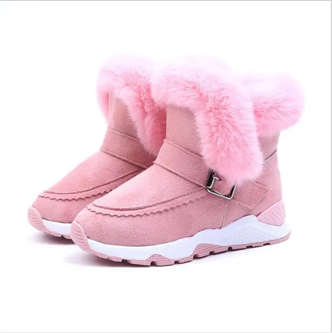 

Winter Baby Girls Boys Snow Boots Warm Outdoor Children Boots Waterproof Non-slip Kids Plush Boots Infant Shoes