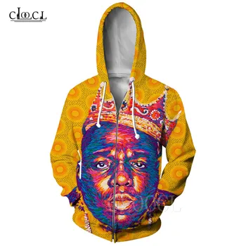

Unisex Hoodie Rapper 2pac Tupac/Biggie Smalls 3D Print Men Zipper Hoodies Singer Bob Marley Fashion Streetwear Tops Zipper Hoody
