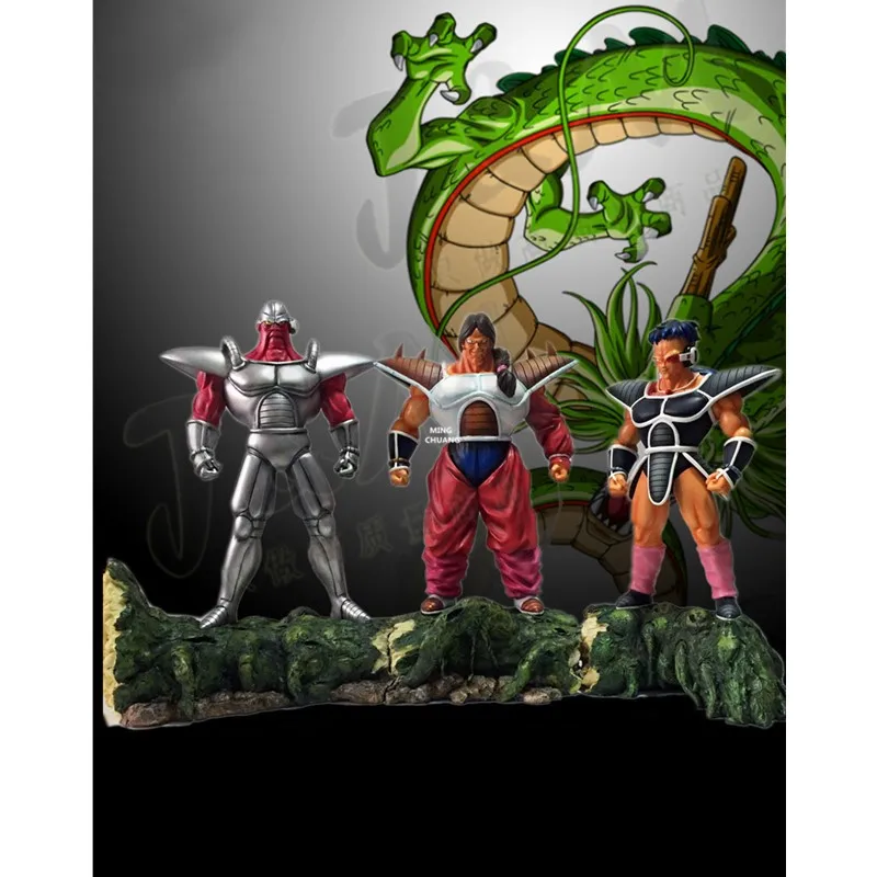 3 шт./компл. Dragon Ball Z статуя Saiyan бюст турли Ян изменить полноразмерный портрет Ян изменить анимационная фигурка GK игрушечная коробка 28 см V122