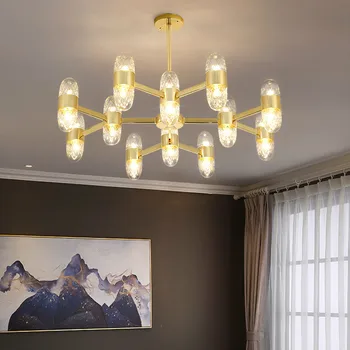 

Nordic Dining Room Chandelier Light Creative Bedroom Hall Luxury Led Hanging Lamp Fixture Postmodern Design Living Room Lighting