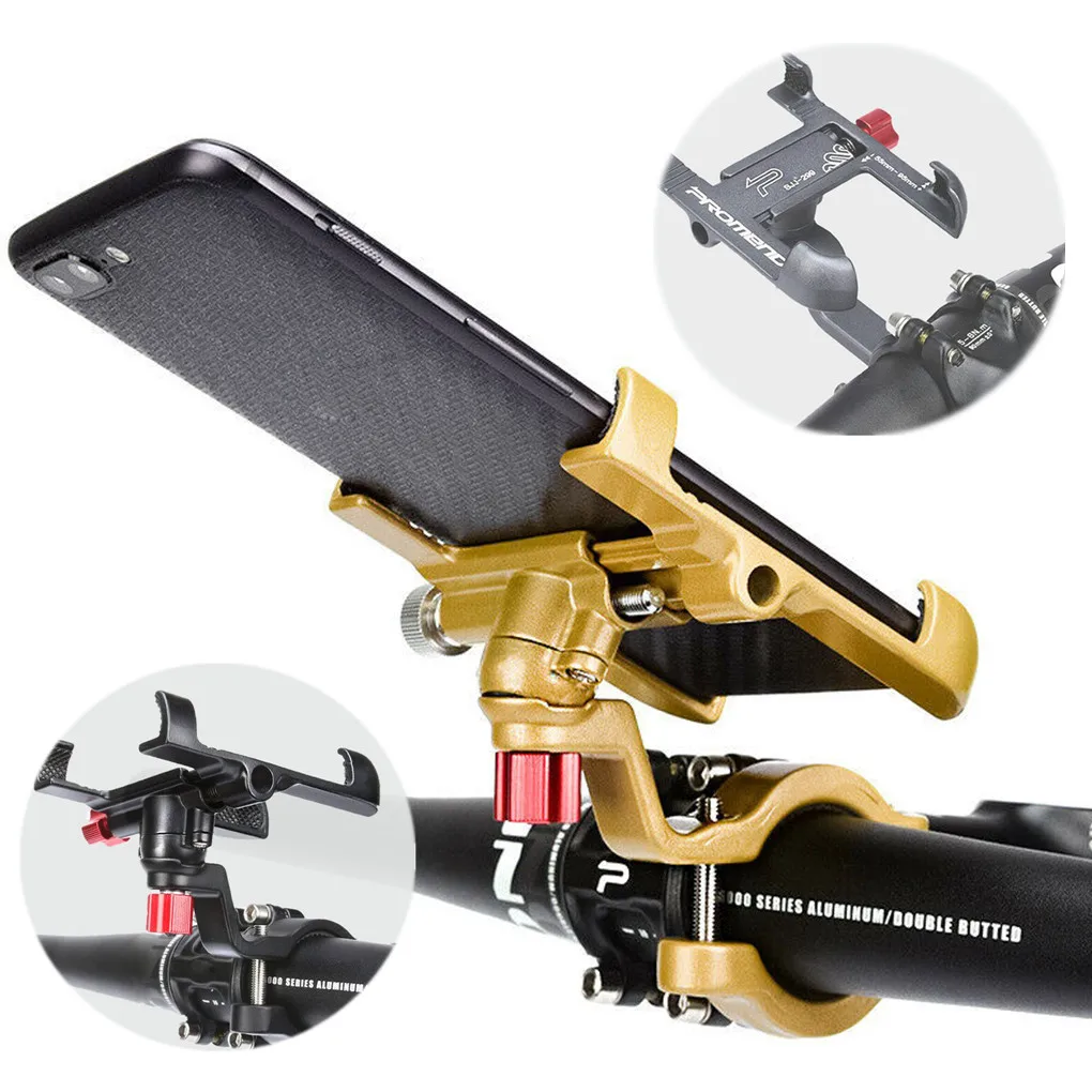 Portable Aluminum 360° Rotatable Bike Phone Mount Adjustable Bicycle