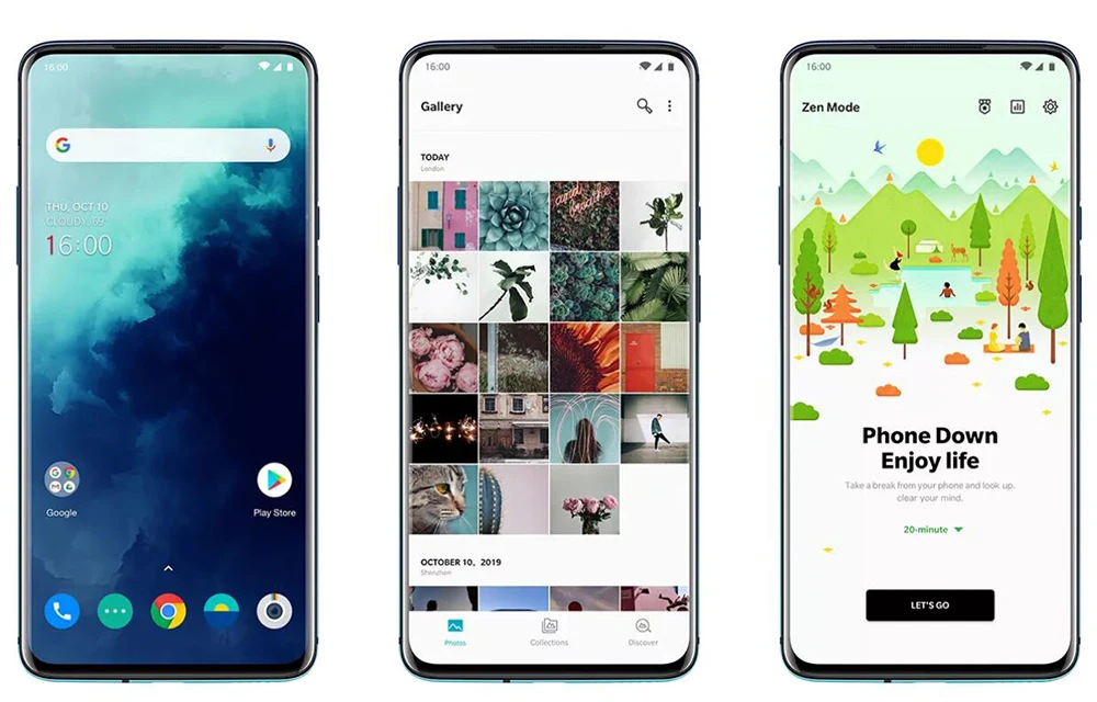 Глобальная прошивка мобильного телефона Oneplus 7T Pro 8 Гб 256 ГБ Snapdragon 855+ 6,6" тройная камера 48MP 4085 мАч NFC 4G Android 10,0