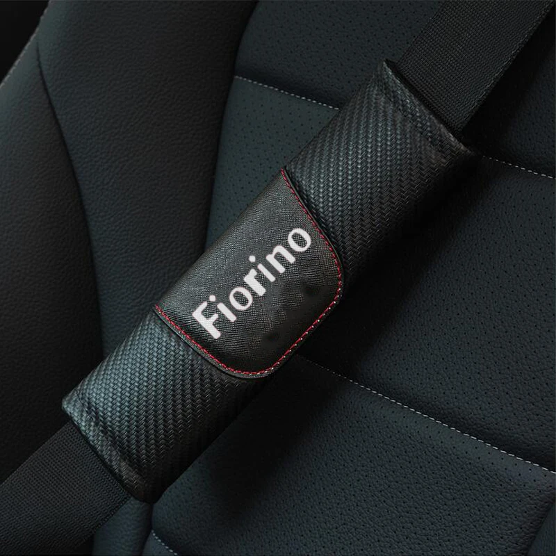 Для Fiat Fiorino автомобильный ремень безопасности подушки под плечи Чехлы подушки из углеродного волокна кожа безопасности плечо защита ремня безопасности
