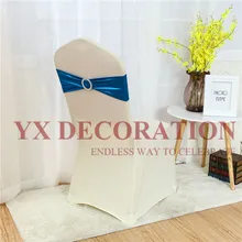 15x35 см бронзовое металлическое лайкра Группа спандекс стул Sah для чехлы для стульев для свадьбы события украшения