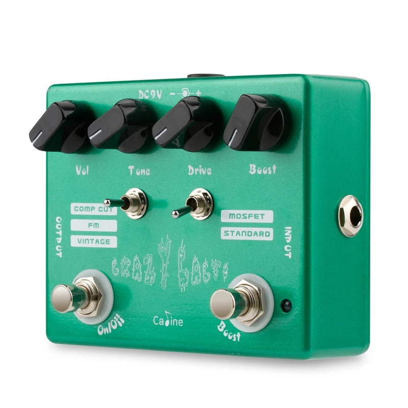 Caline CP-20 сумасшедшие кактусы педаль для гитарного эффекта овердрайв зеленый цвет