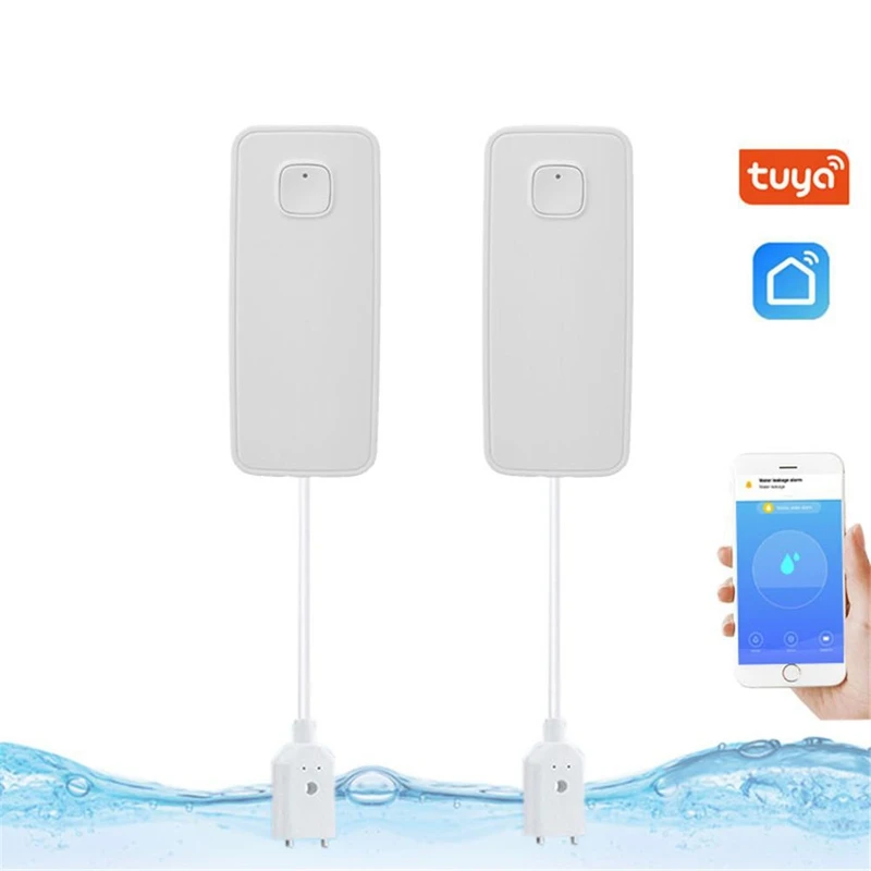 Умный wifi датчик утечки воды сигнализация Tuya приложение управление домашней системы безопасности независимый датчик утечки воды
