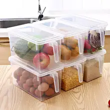Кухонный органайзер для холодильника прозрачный контейнер для хранения уплотнения контейнер для пищевых продуктов с ручкой контейнер для хранения фасоли Контейнер Шкаф