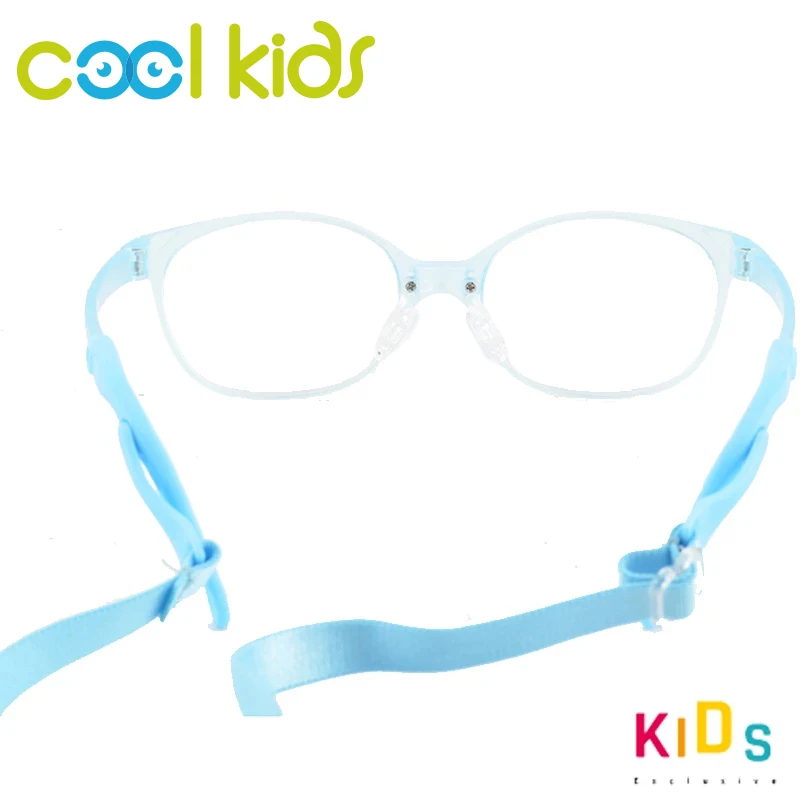 COOL Kids Optical Glasses Frame Oval Flexible Glasses Frame for Kid Girl TR90 Light Children Safety Eyewear K20