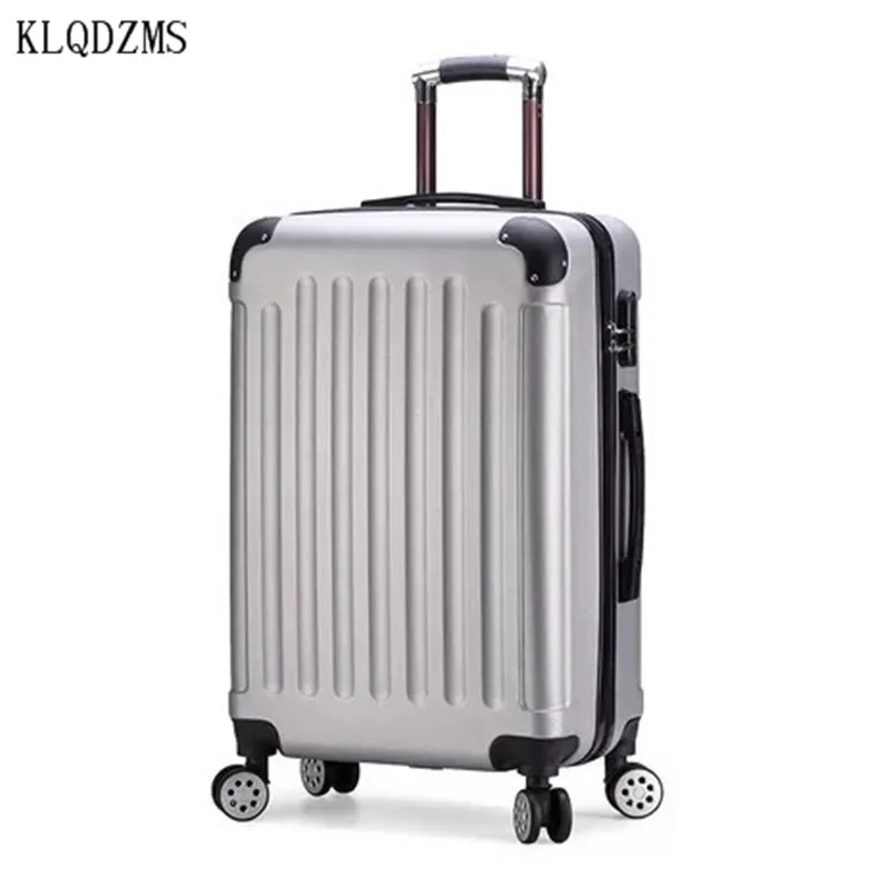 KLQDZMS Новая мода ретро 2" 24 дюймов багаж на колёсиках Спиннер бизнес сумка для путешествий чемодан брендовая сумка на колесиках