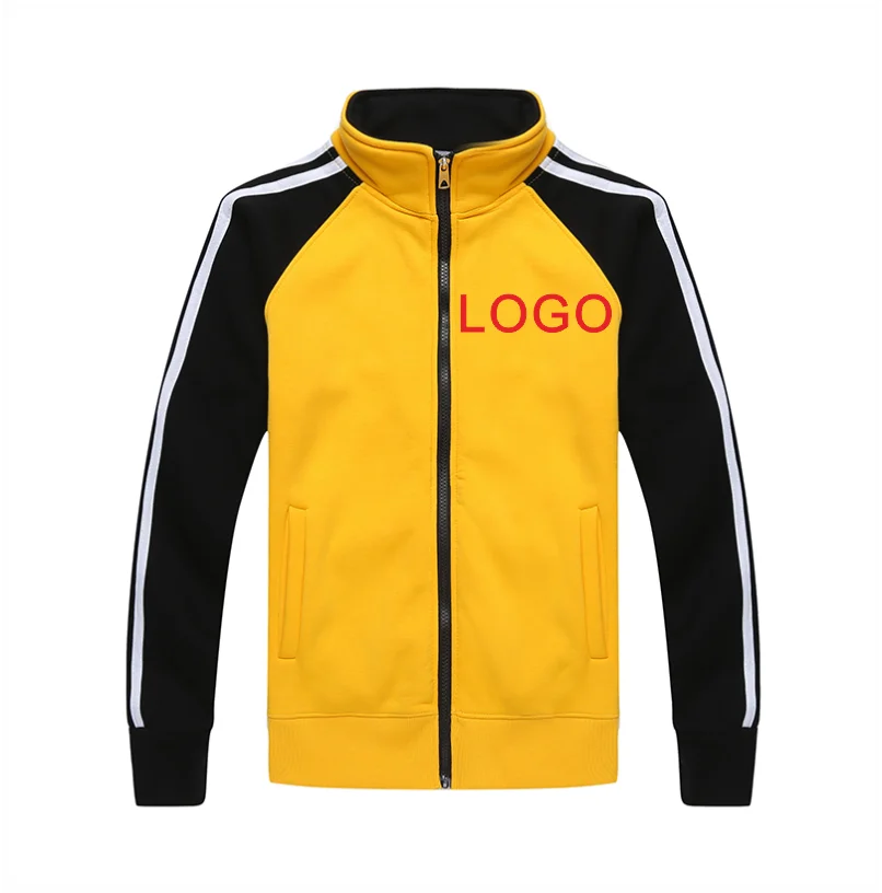 YOTEE autumn and winter thickening high quality stand collar zipper sweater jacket personal company group custom LOGO custo