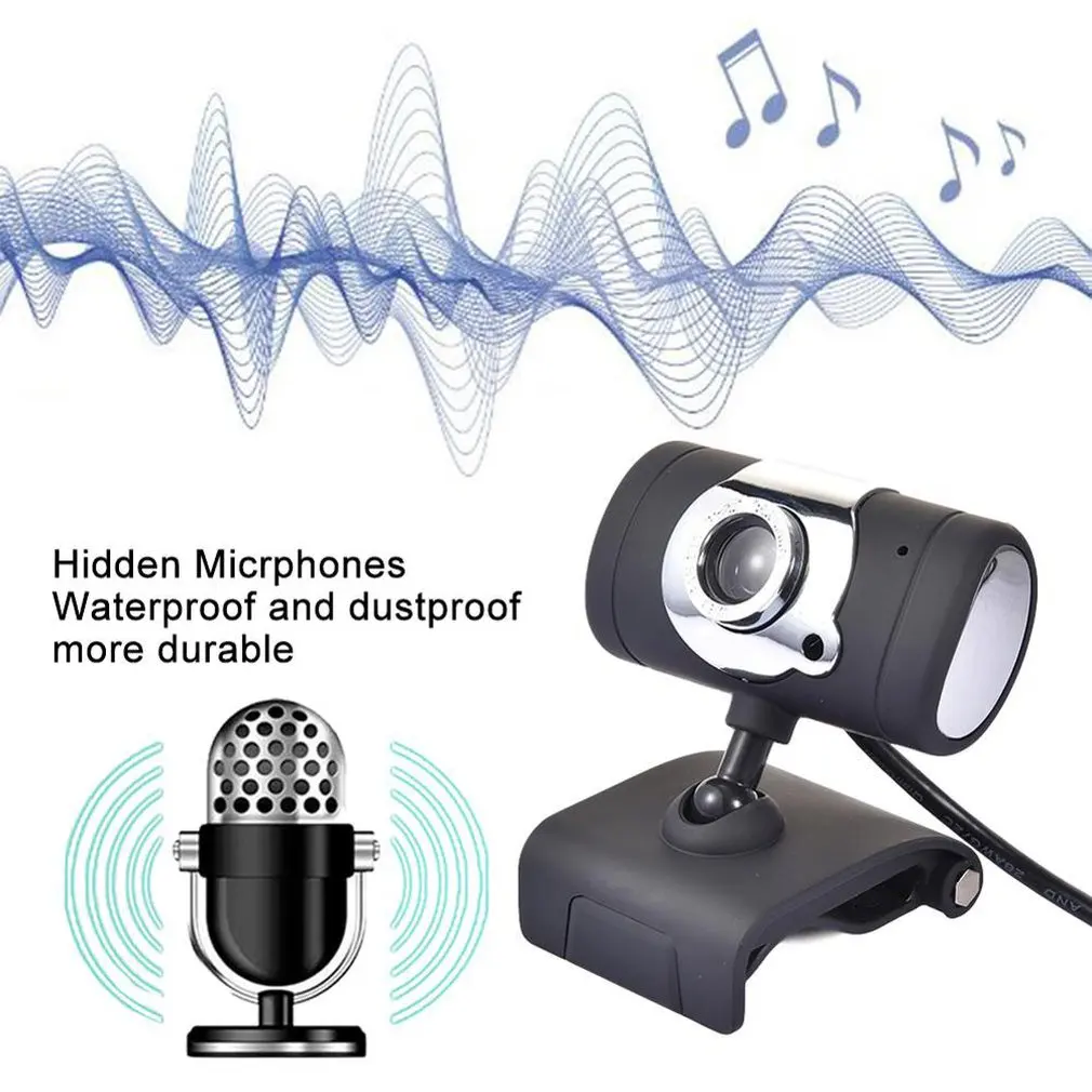 

480P USB 2.0 Webcam Web camera for Laptop Clip-on Webcam with Microphone for Desktop for Computer PC