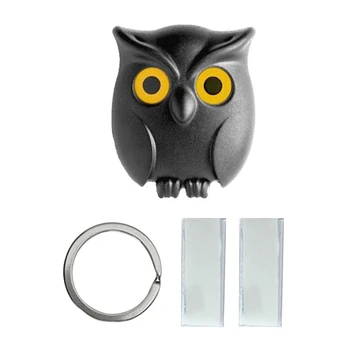 

Home Owl Shape Magnetic Decoration Durable Keychain Cute Wall Mounted Multifunction Organizer Hanging Hanger Key Holder Hook
