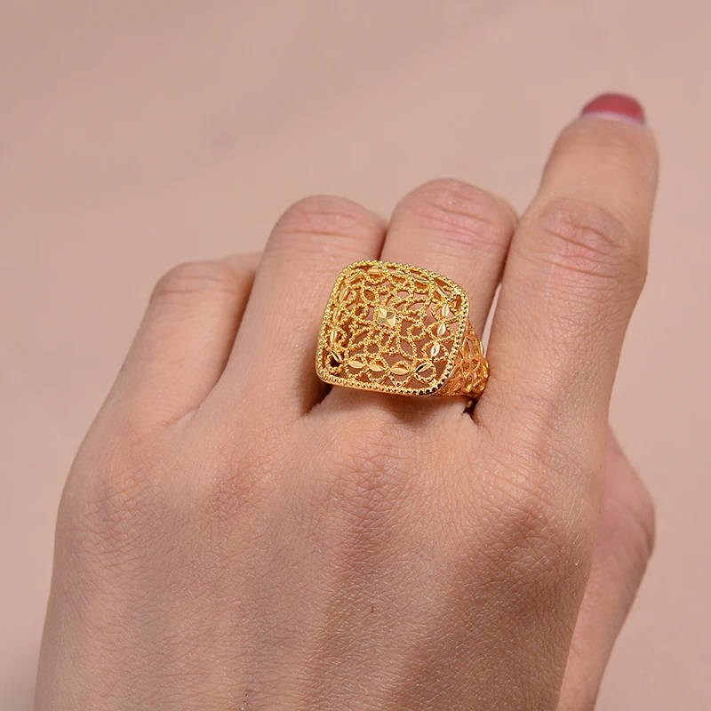 Wando женское кольцо золотого цвета и латуни эфиопская Невеста свадебное украшения