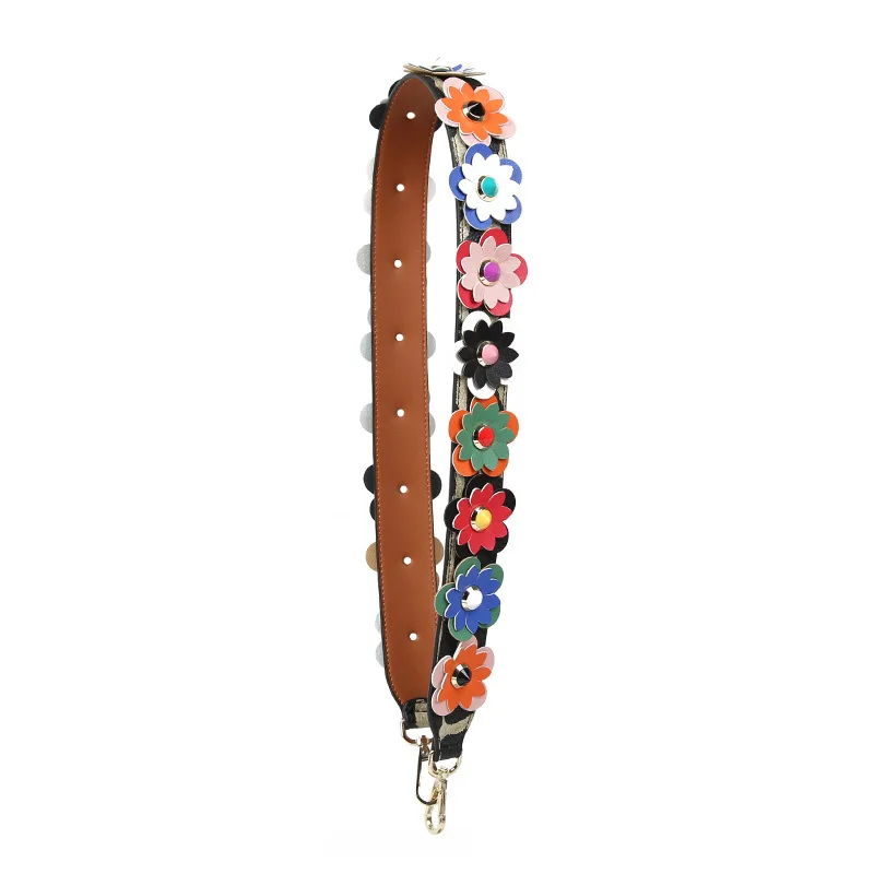 105 см красочные цветы модные Наплечные ремни для сумок багажный ремень высокое качество кожаные ручки для сумок несколько цветов