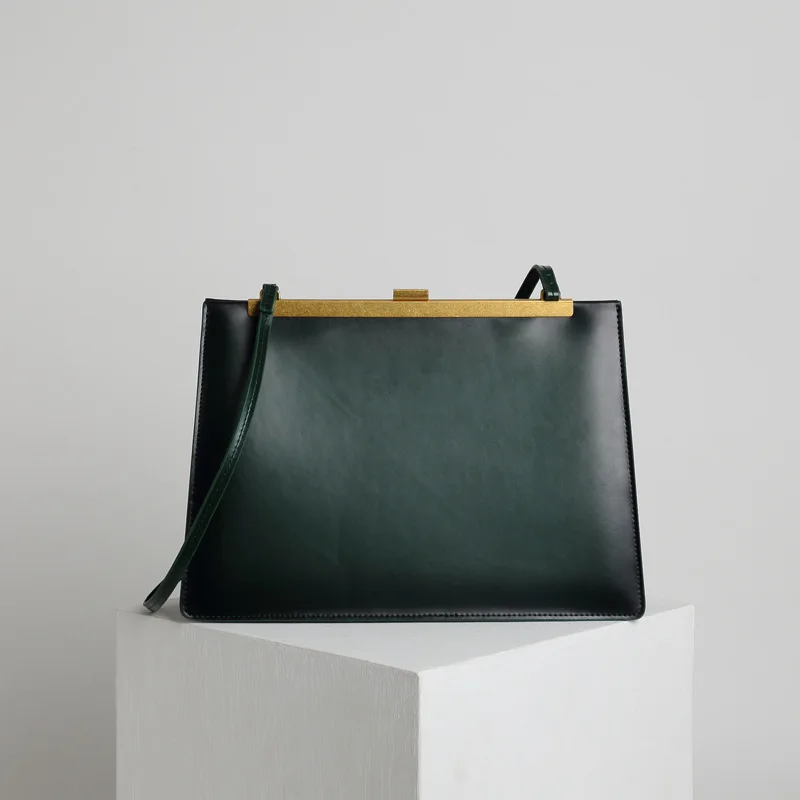 Ретро клип пакет мода нового стиля сумки портфель роскошные сумки женские дизайнерские сумки - Цвет: green