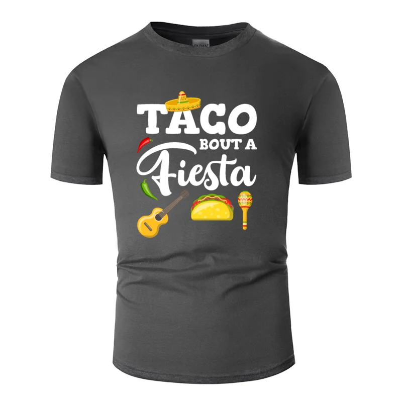 Забавная Повседневная Популярная футболка taco bout a fiesta, мужская и женская новинка, Мужская футболка с круглым воротником, хлопок, большой размер S~ 5xl