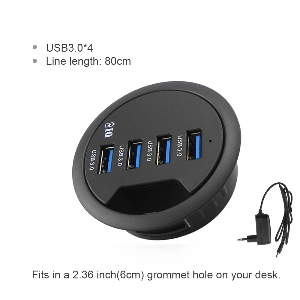 Usb Hub Usb3 0 Mount In Desk Multi Usb 2 0 Ports With Sd Tf Headphone Mircophone Adapter For Pc Tablet Multi Usb 3 0 Splitter
