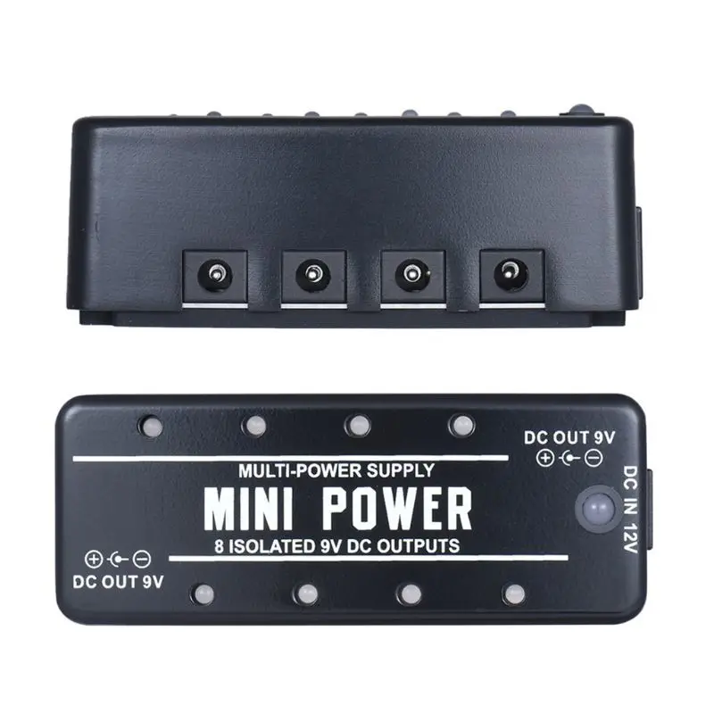 Rowin 8 изолированные 9V DC выходы мини блок питания для гитарных эффектов педали Q6PB