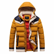 Мужская зимняя уличная куртка с капюшоном, теплая Толстая флисовая куртка, парка для мужчин, новая мужская одежда, повседневная куртка для мужчин