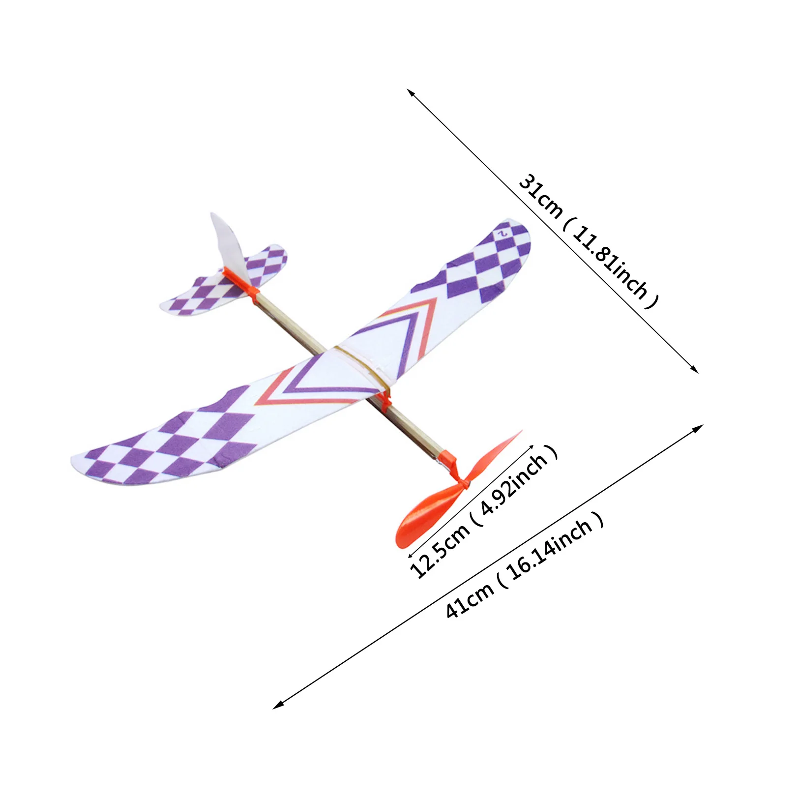 Резиновая лента Powered планер летающий самолет модель самолета DIY сборка игрушка ребенок подарок 24BE