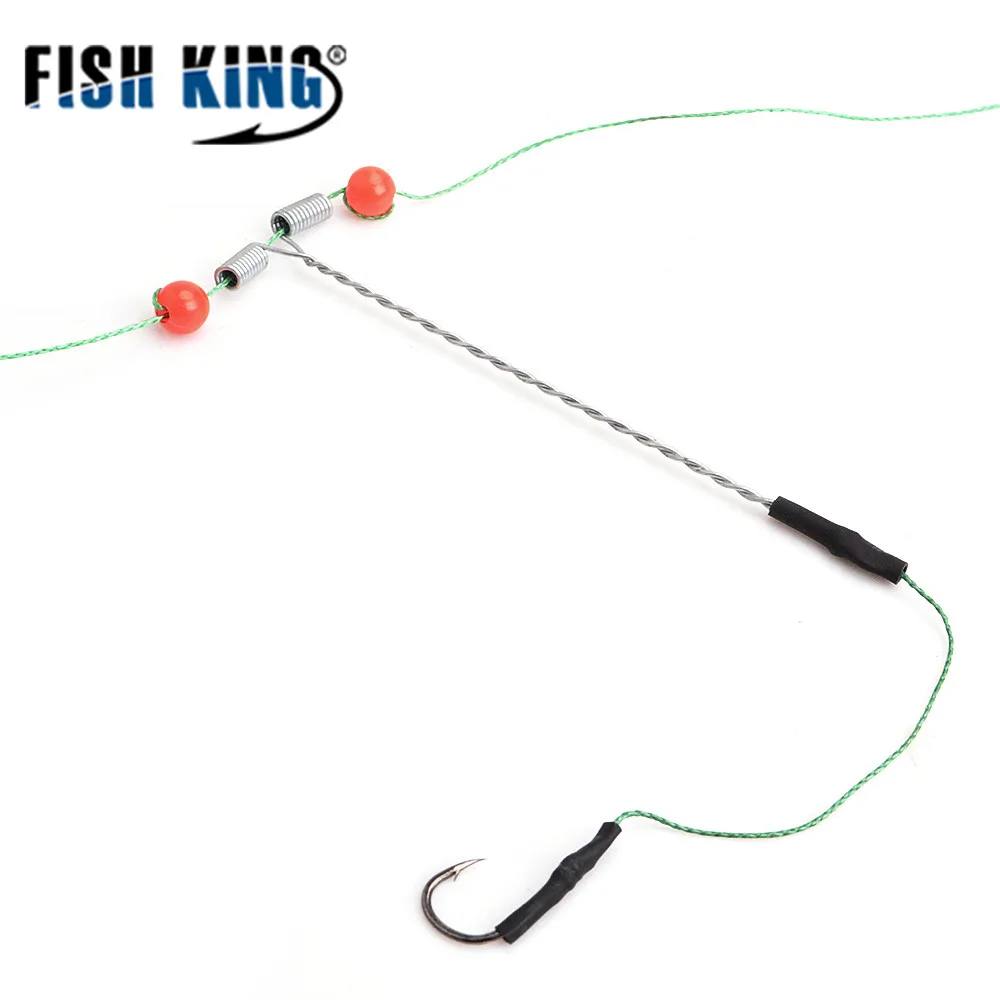 FISHKINGFree 1 шт. 20G-100G Длина 39 см три крючки рыболовные, приманки клетка распределительная Платина «Три в одном» поворачивается на линии Крючки для ловли карпа кормушка