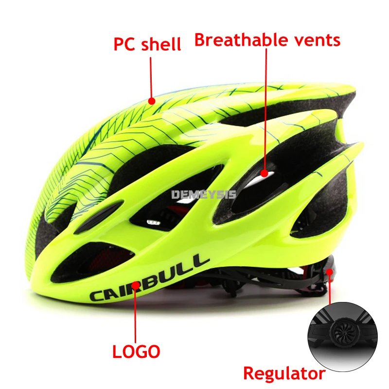 Ultralight Cycling Helmet with Polarized Glasses Adjustable Mountain Riding Bike Head Protection Helmet Bicycle Sports Helmets