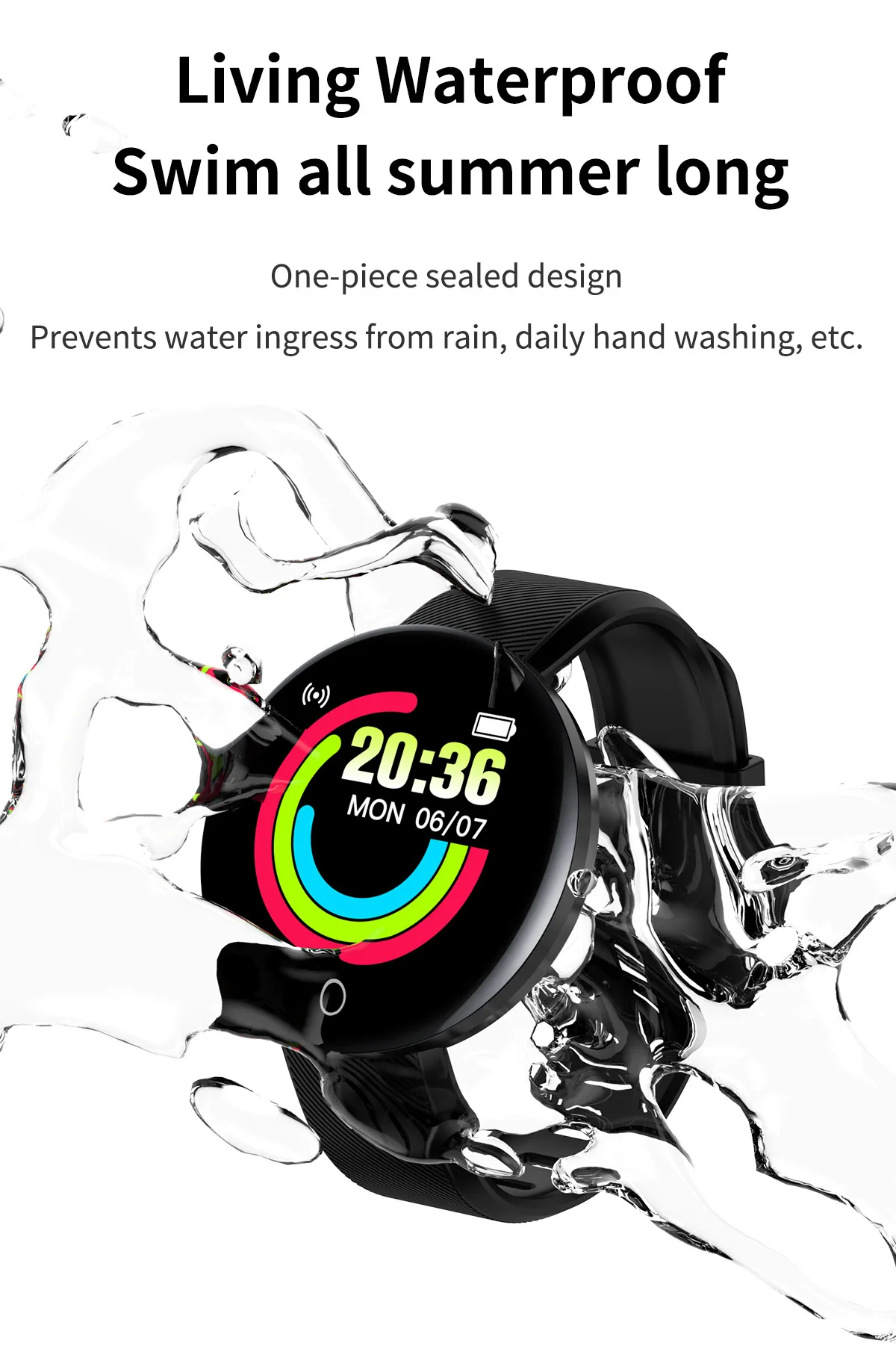 Smart Watch Sport Fitness Tracker Men Women Kids Clock Heart Rate Blood Pressure Monitor Waterproof Smartwatch For Android IOS