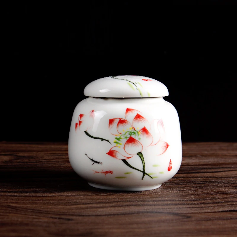 CHANSHOVA, традиционный китайский стиль, белая фарфоровая чайная коробка, Мини Портативная дорожная керамическая чайная коробка, контейнер для хранения чая - Цвет: 5