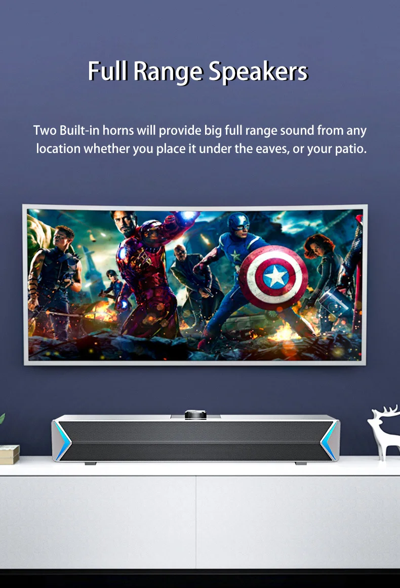 Колонка s TV звуковая панель USB Проводная И Беспроводная Bluetooth домашний кинотеатр